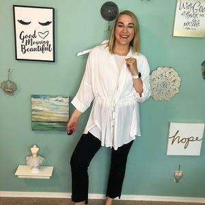 L Space Tops Monica Wise Boho Tunic Blouse Toppeach S Poshmark